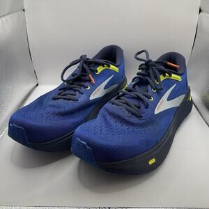 Brooks Ghost Max Men's 12 D Blue Lime Running Shoes 1104061D470 Surf Web